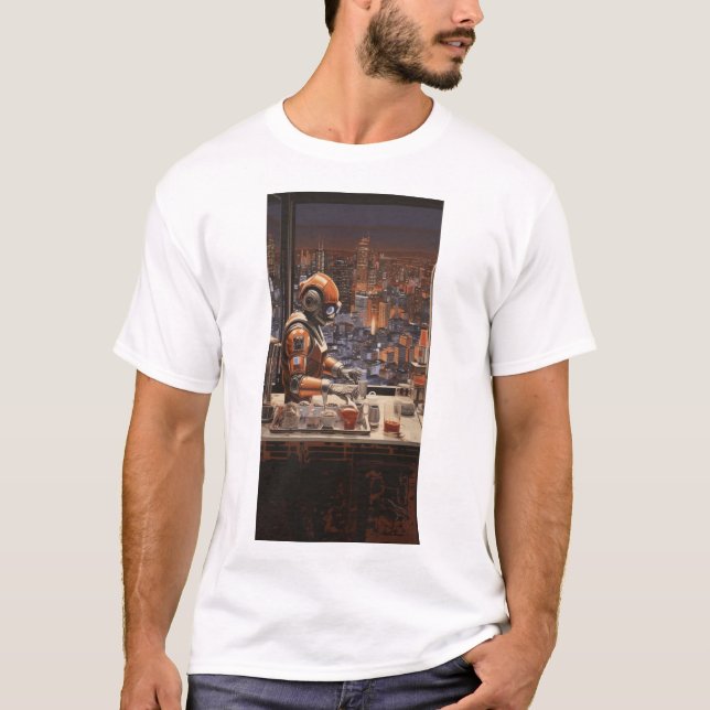 Terracotta Warrior Meets Futuristic Robot Collecti T-Shirt (Vorderseite)