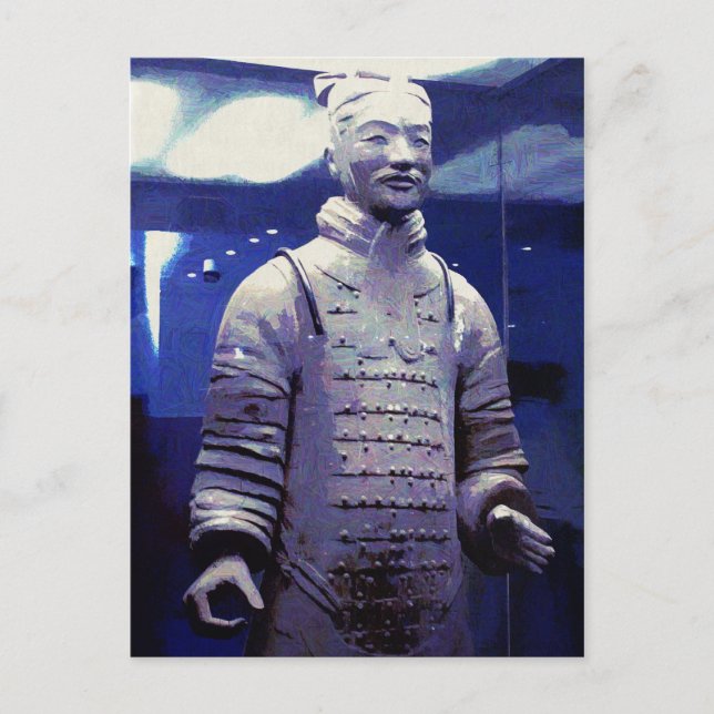 Terracotta Warrior Postkarte (Vorderseite)