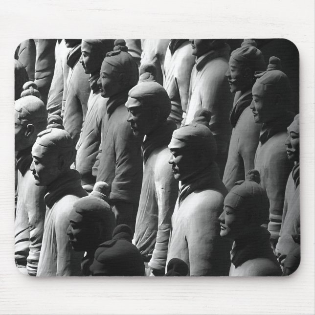 Terracotta Warriors Xian China Fotografie Foto Mousepad (Vorne)
