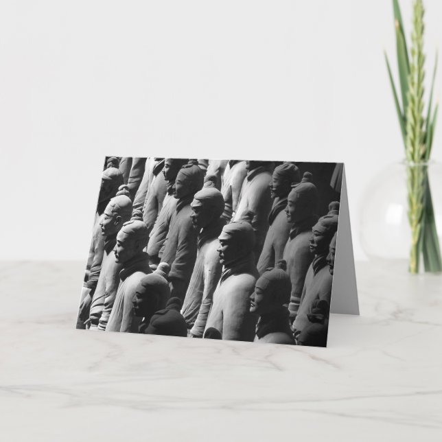 Terracotta Warriors Xian China Travel Fotografy Karte (Vorderseite)