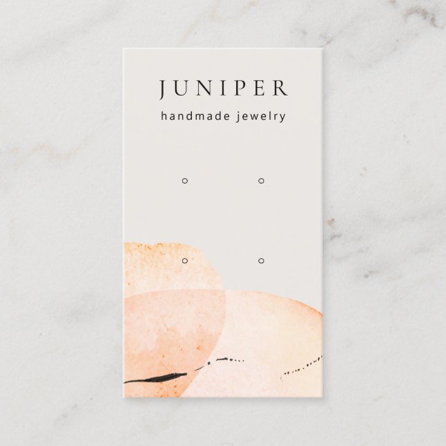 Terracotta Watercolor Osterdarstellung Visitenkarte (Vorderseite)