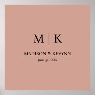 Terracotta Wedding Poster