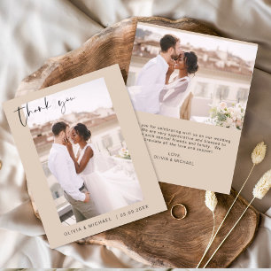 Terracotta Wedding Vielen Dank Foto Minimalistisch