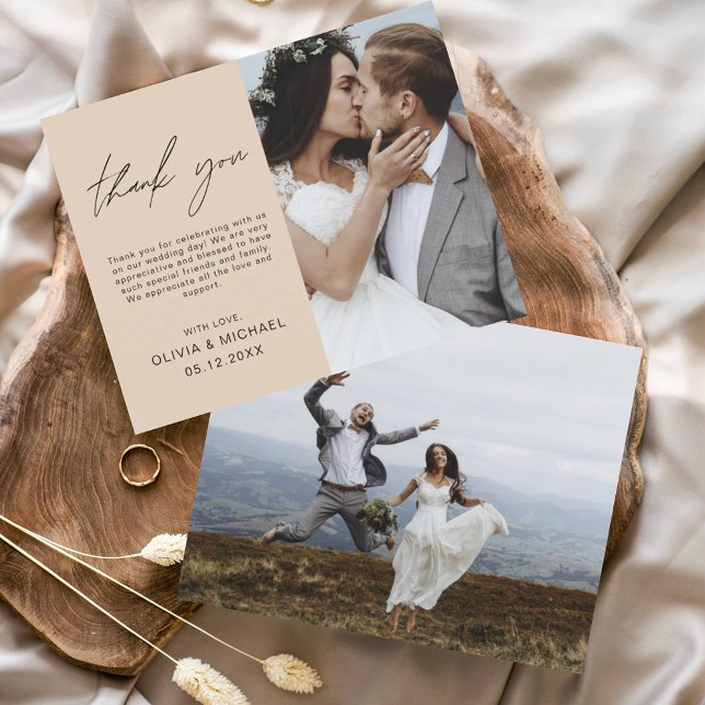 Terracotta Wedding Vielen Dank Foto Minimalistisch (Von Creator hochgeladen)