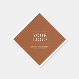 Terracotta-Werbeaktion für kundenspezifische Firme Serviette