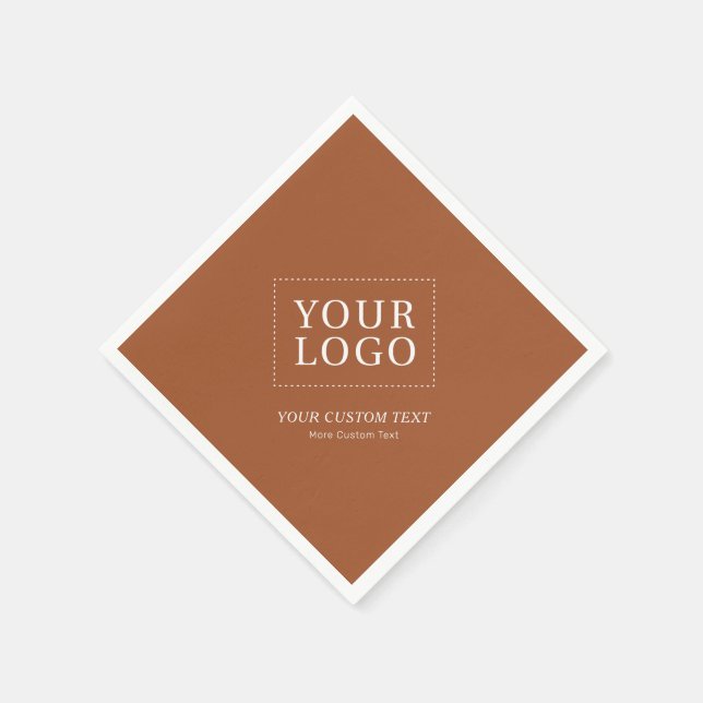 Terracotta-Werbeaktion für kundenspezifische Firme Serviette (Ecke)