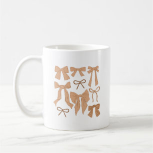 Terracotta Whimsical Bows Kaffeetasse