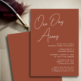 Terracotta Whimsical Script Chic Einladung