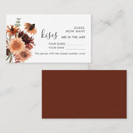 Terracotta | Wie viele Kisses Wedding Game Karten