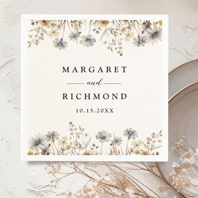 Terracotta Wildblume Blumenzellenpapier Napkin Serviette (Von Creator hochgeladen)