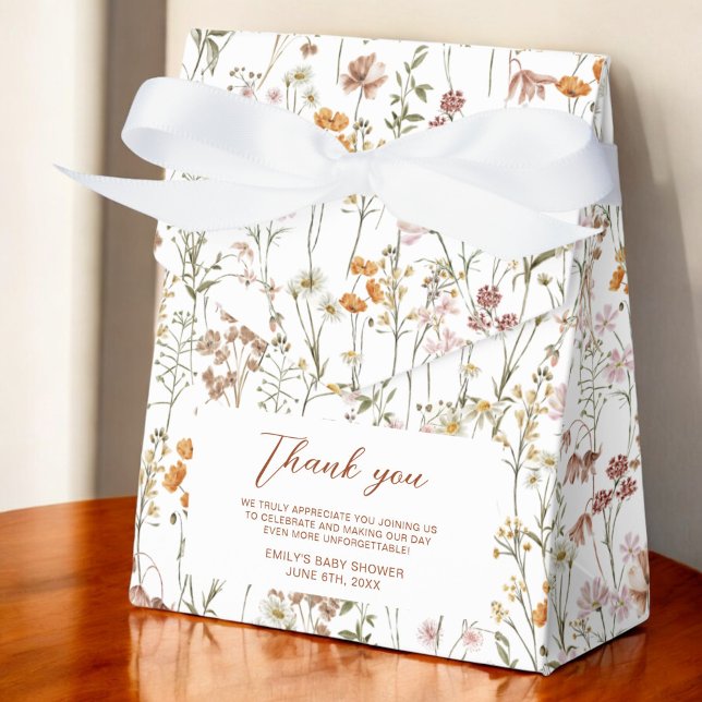 Terracotta Wildblume Boho Baby im Blumengarten Geschenkschachtel (Von Creator hochgeladen)