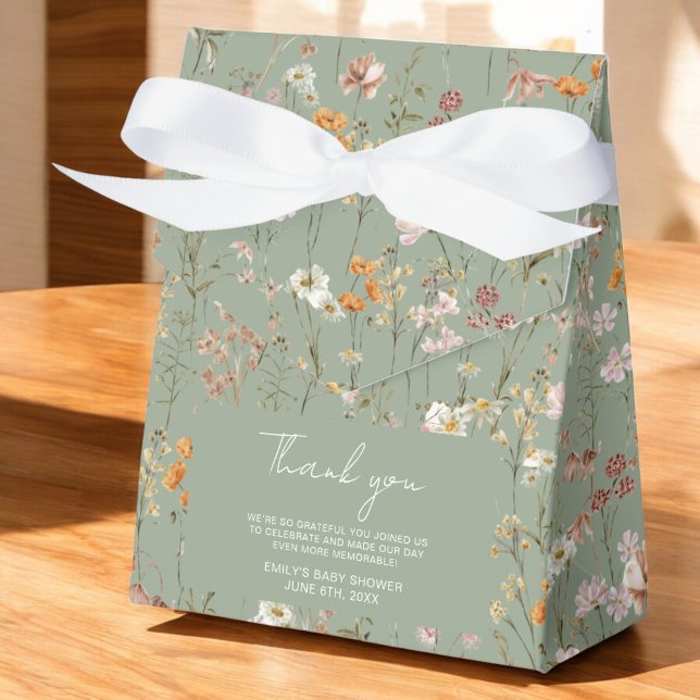 Terracotta Wildblume Boho Baby im Blumengarten Geschenkschachtel (Von Creator hochgeladen)