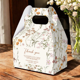 Terracotta Wildblume Boho Baby im Blumengarten Geschenkschachtel