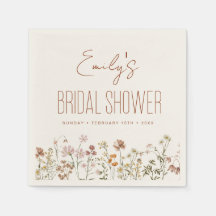 Terracotta Wildblume Boho Brautparty in Bloom