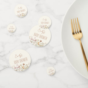 Terracotta Wildblume Boho Kinderdusche im Blut Konfetti