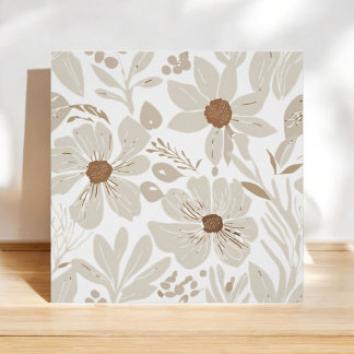 Terracotta Wildblume Boho Rustikale Frische Pasta  Poster