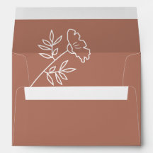 Terracotta-Wildblume Hochzeit