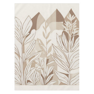 Terracotta Wildblume Rustic Boho Frühlingsdekor Tischdecke