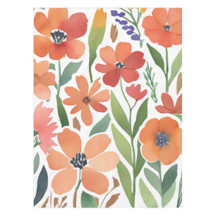 Terracotta Wildblume Rustic Boho Tischdekor Tischdecke