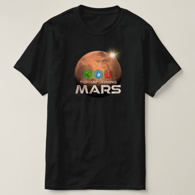 Terraforme Mars 3 Hauptkonzepte T-Shirt (Design vorne)