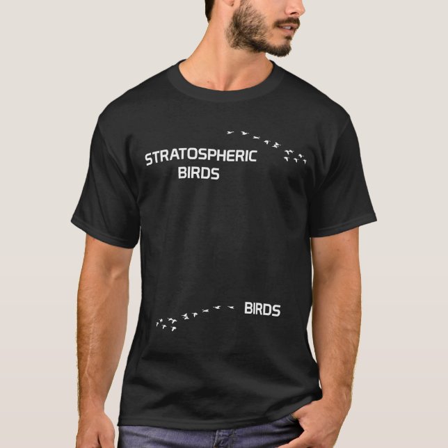 Terraformende Mars: Stratosphärische Vögel T-Shirt (Vorderseite)
