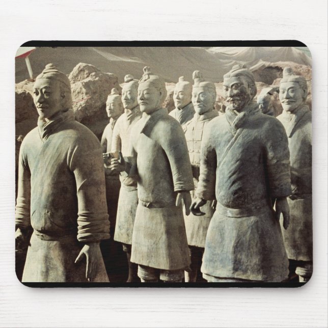 Terrakotta-Armee, Qin-Dynastie, 210 BC; Krieger Mousepad (Vorne)