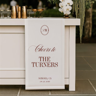Terrakotta-Bar-Schild Prost Hochzeit Vinyl-Banner Banner