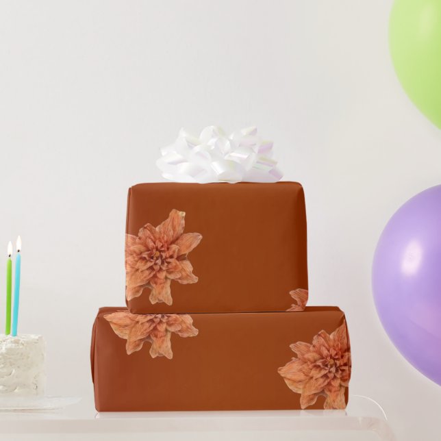 Terrakotta-Blume Geschenkpapier (Partygeschenke)