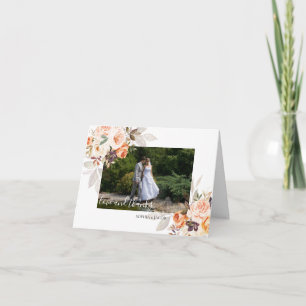 Terrakotta Blumen Boho Herbst Hochzeit Danke