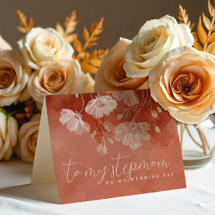 Terrakotta-Blumen-Hochzeitstagskarte – Für meine S Dankeskarte