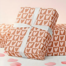 Terrakotta-Boho-Herzen Valentinsgeschenk