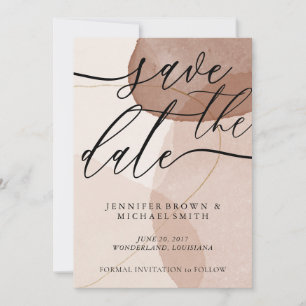 Terrakotta-Boho-Hochzeit Termin merken Benutzerdef Save The Date
