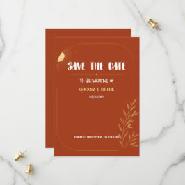 Terrakotta Boho Save The Date