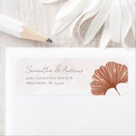 Terrakotta Botanical Ginkgo Hochzeit