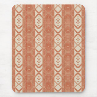 Terrakotta Creme Modern Minimalistischer Streifen Mousepad