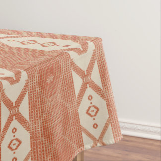 Terrakotta Creme Modern Minimalistischer Streifen Tischdecke