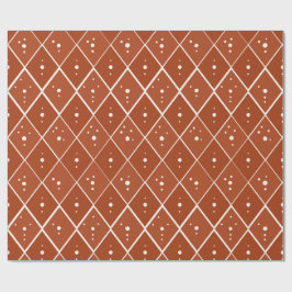 Terrakotta-Diamant Moderne Skandinavische Minimali Geschenkpapier