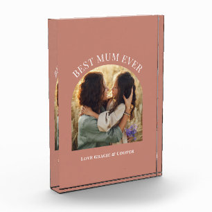 Terrakotta-Foto-Typografie Fotoblock