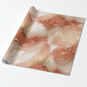 Terrakotta-Goldader-Marmor - Warme Luxus (9) Geschenkpapier