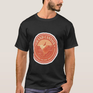 Terrakotta Grand Canyon Emblem Fliegender Kondor V T-Shirt