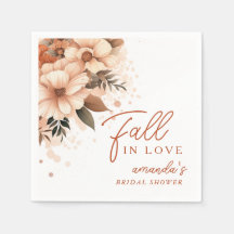 Terrakotta-Herbst-Blumen-Hochzeit "Verliebe dich"