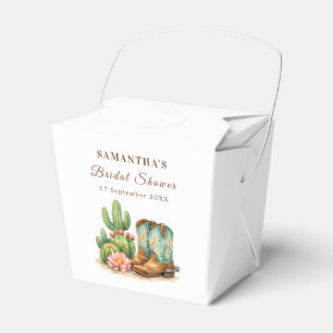 Terrakotta-Kaktus-Arizona-Cowgirl-Braut-Shower Geschenkschachtel