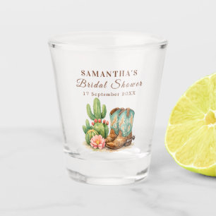 Terrakotta Kaktus Arizona Cowgirl Brautparty Schnapsglas