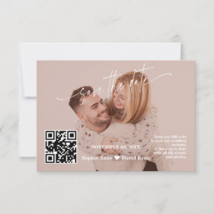 Terrakotta-Kalligrafie-QR-Code-Foto-Hochzeit   Save The Date