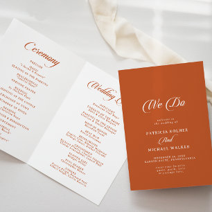 Terrakotta-Kalligrafie-We-Do-Hochzeitsprogramm Programm