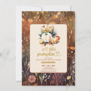 Terrakotta Kleiner Kürbis Herbst Baby Shower Einladung