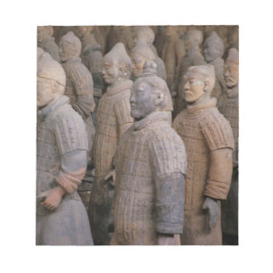 Terrakotta-Krieger im Grab von Kaiser Qin Shihuang Notizblock