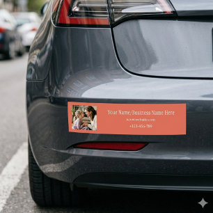 Terrakotta-Logo Foto & Name benutzerdefiniert Autoaufkleber