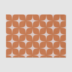 Terrakotta Mid Century Modern Elegant Boho Seidenpapier