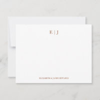 Terrakotta-Monogramm-Paar-Initialen Personalisiert
